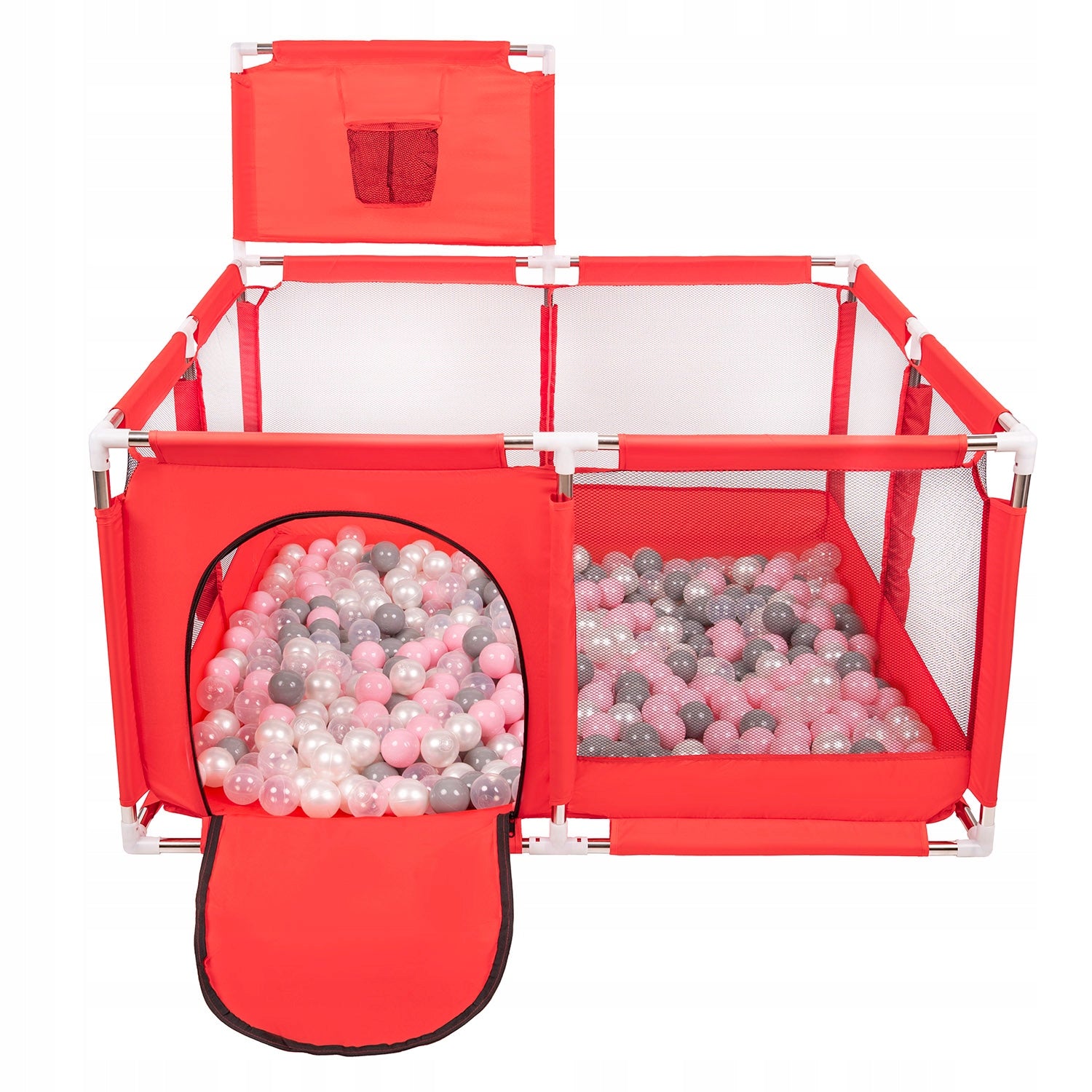 Square Playpen with Basket for Children 200 BALLS