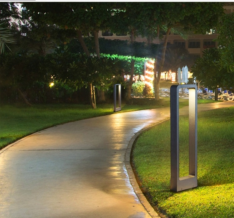 Square lighting post Masterled replaceable LED module 80 cm black Thread type replaceable LED module