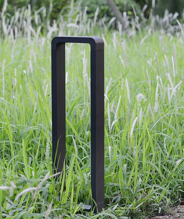 Square lighting post Masterled replaceable LED module 80 cm black