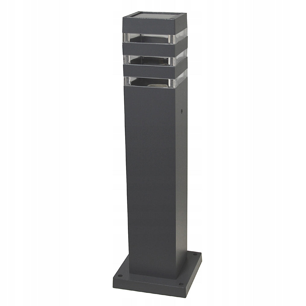 Square lighting post Santa E27 50 cm grey