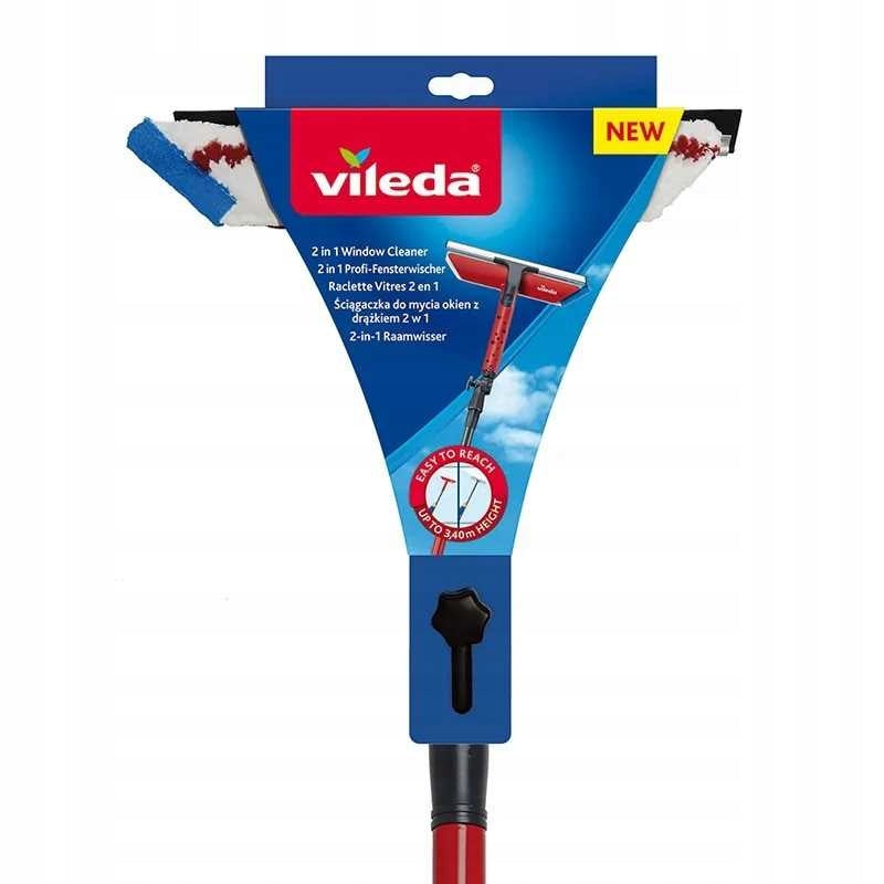 Squeegee with telescopic pole window washer Vileda 2in1 WindowCleaner Manufacturer code 123389