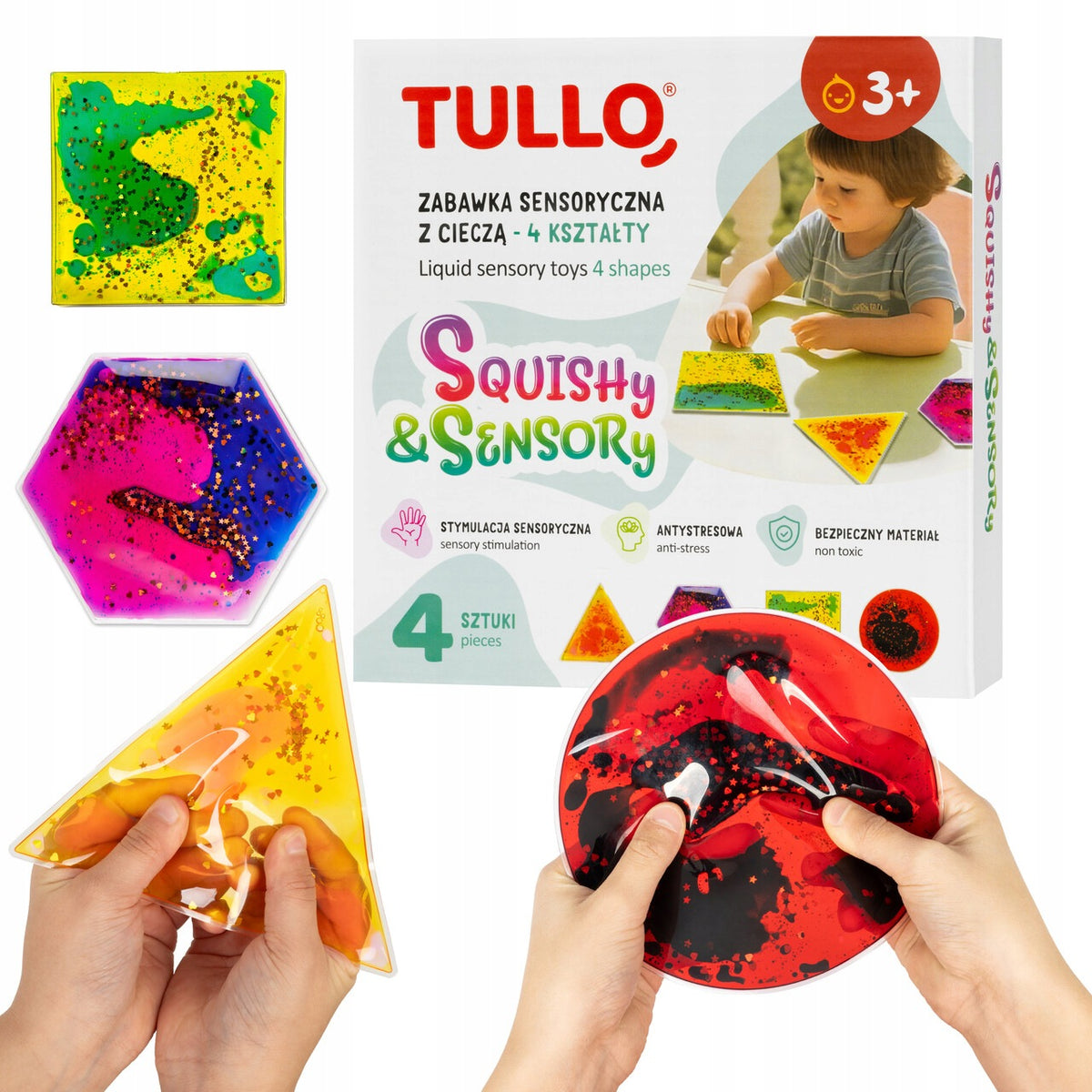 Squishies with liquid squishy Tullo - 4 shapes