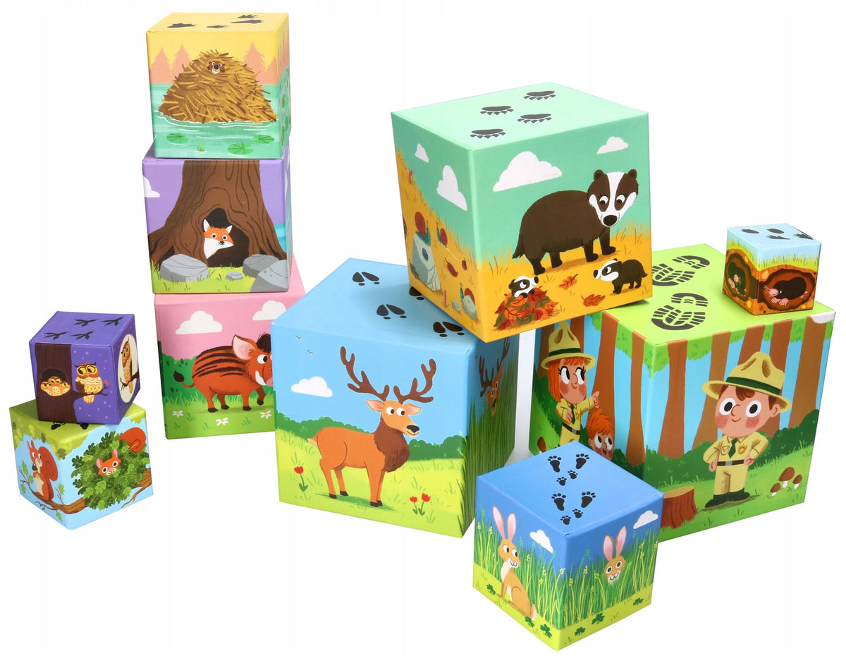 Stacking cubes - Forest 61796 Brand Trefl