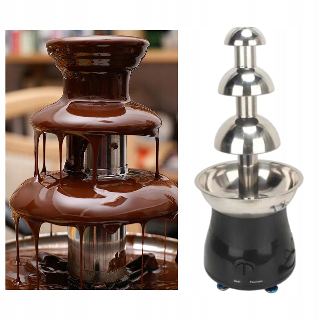 Stainless Steel 4 Tiers Chocolate Fountain Waterfall Maker, Altitude 22 Packaging status original