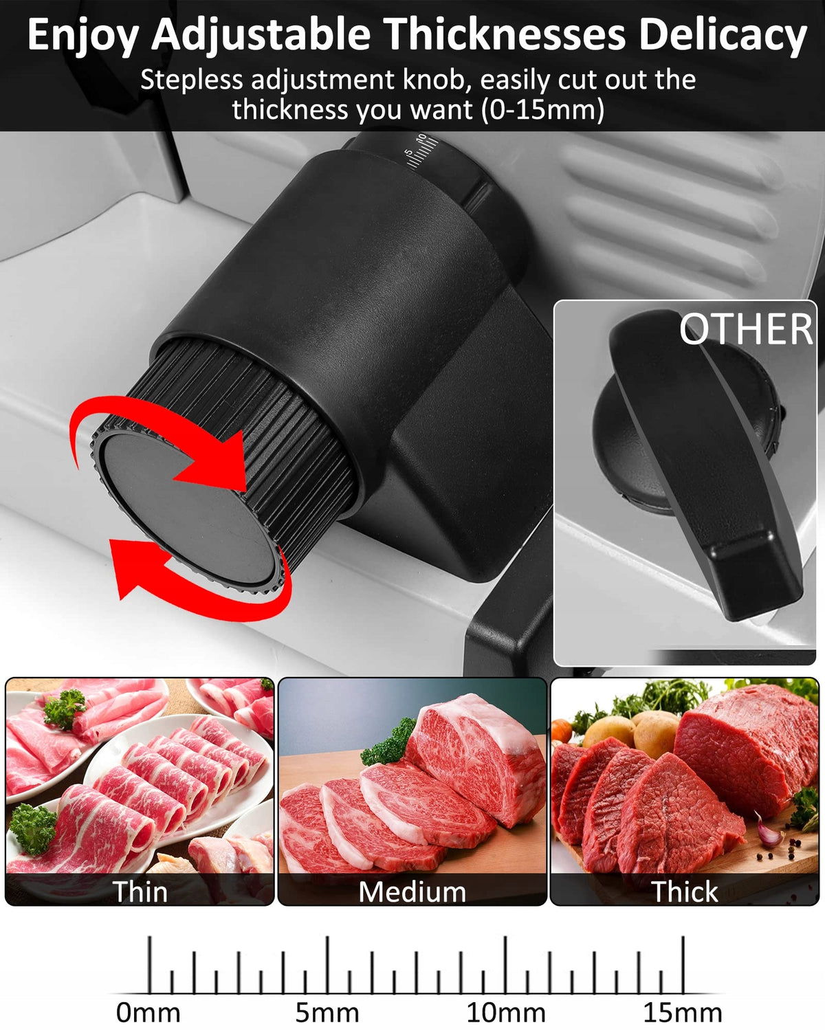 Stainless Steel Electric Universal Slicer 200W Packaging status original