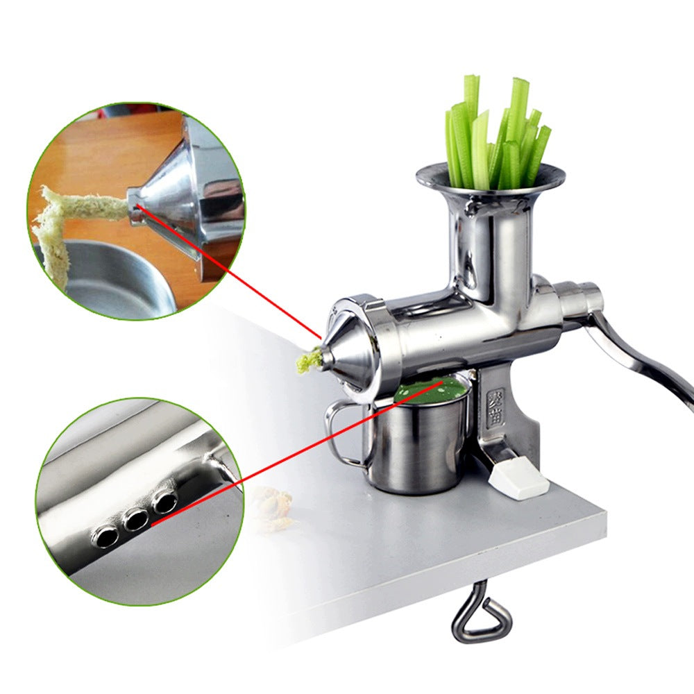 Stainless Steel Manual Juicer Tool Fruit Vegetable Hand Squeezer Extractor Packaging status original