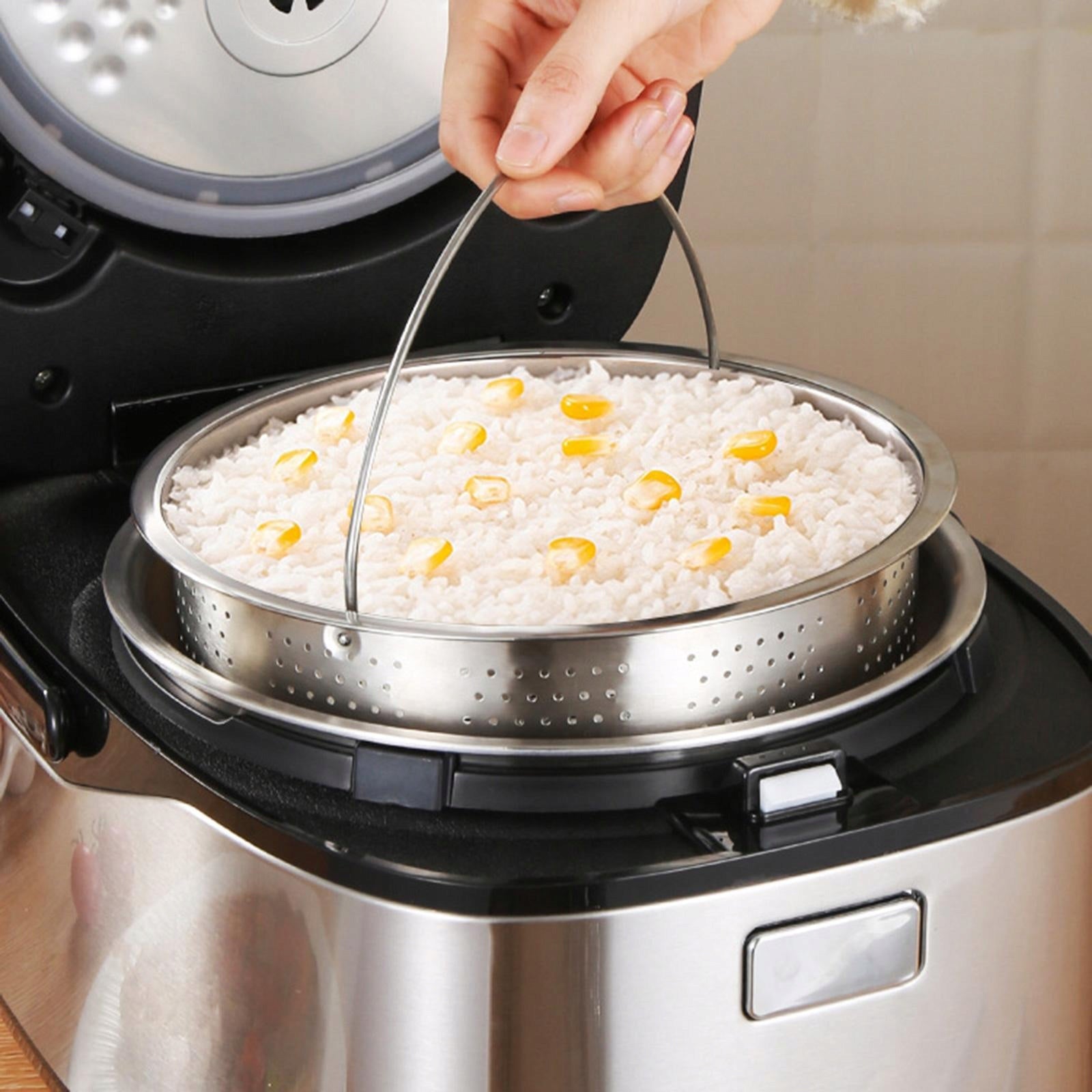 Stainless Steel Steamer Basket Solid Construction Vegetable 22x9.5cm Capacity 1 l
