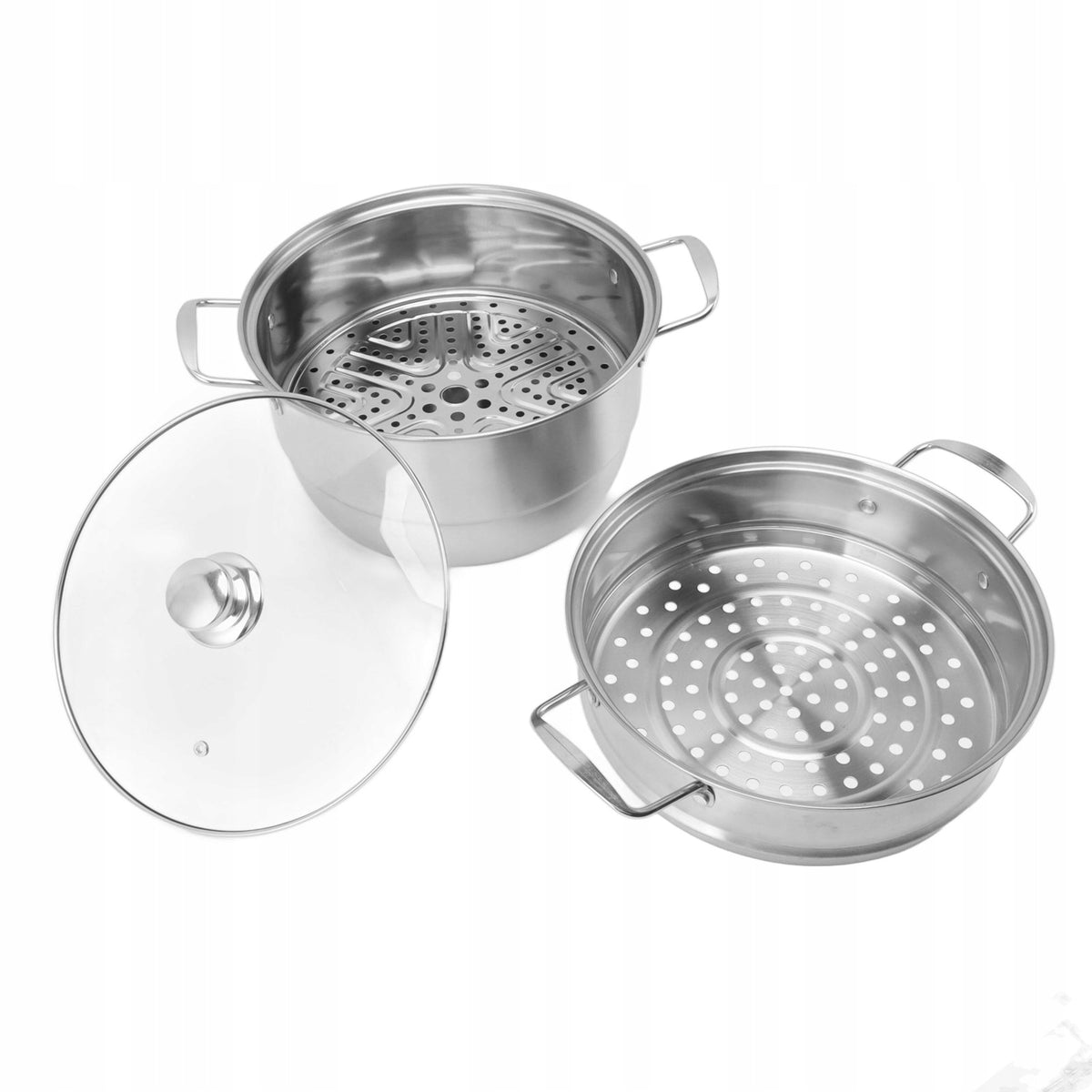 Stainless Steel Steaming Pot, Steam Pot Universal Dominant color multicolor