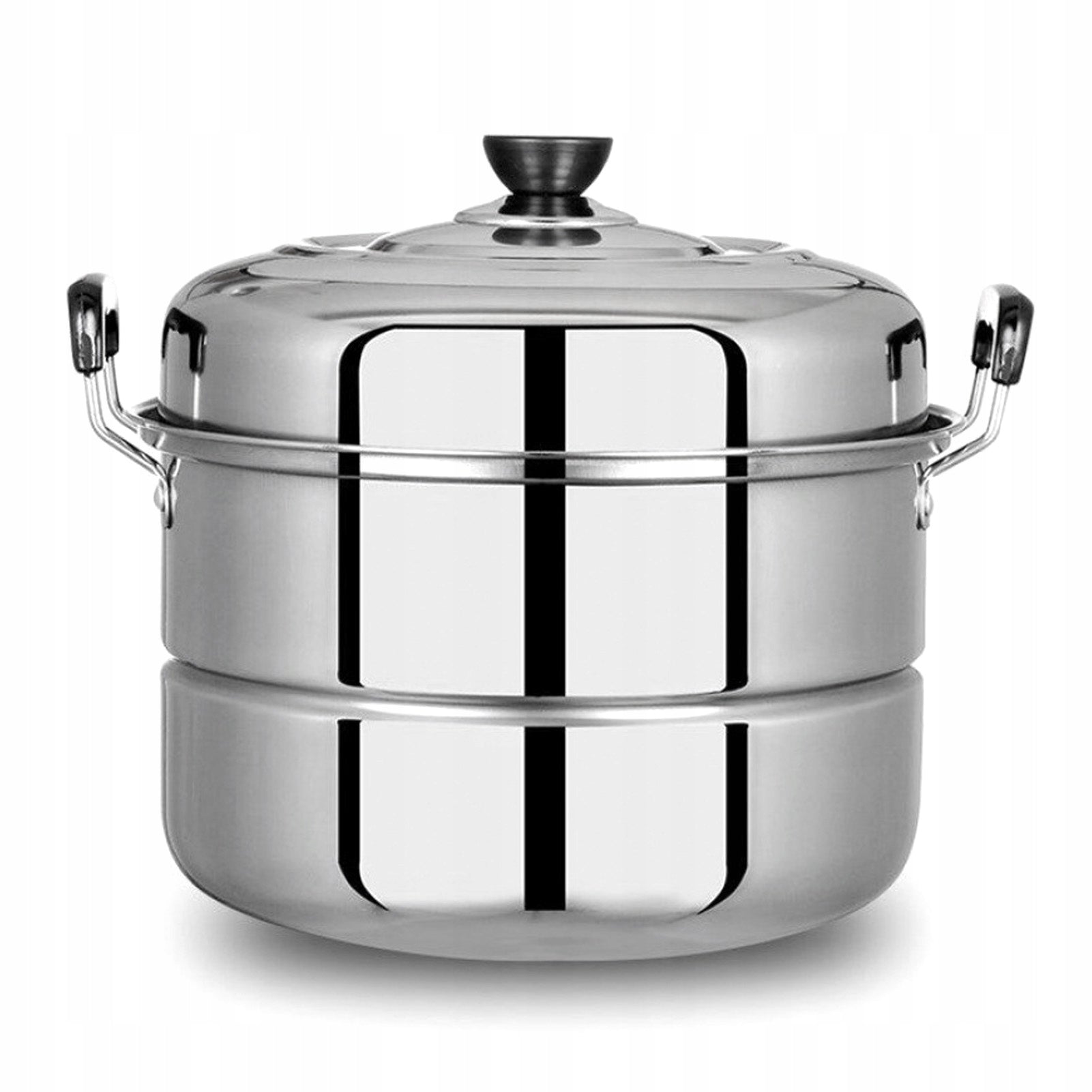 Stainless Steel Steaming Pot with Larger KZ Dominant color multicolor