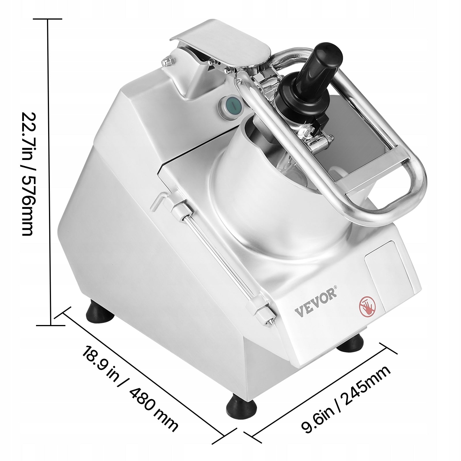 Stainless Steel Vegetable Slicer 750W With 6 Blades For Vegetable And Fruit Manufacturer code DGNSCJ550WMYE68N9V2-750W