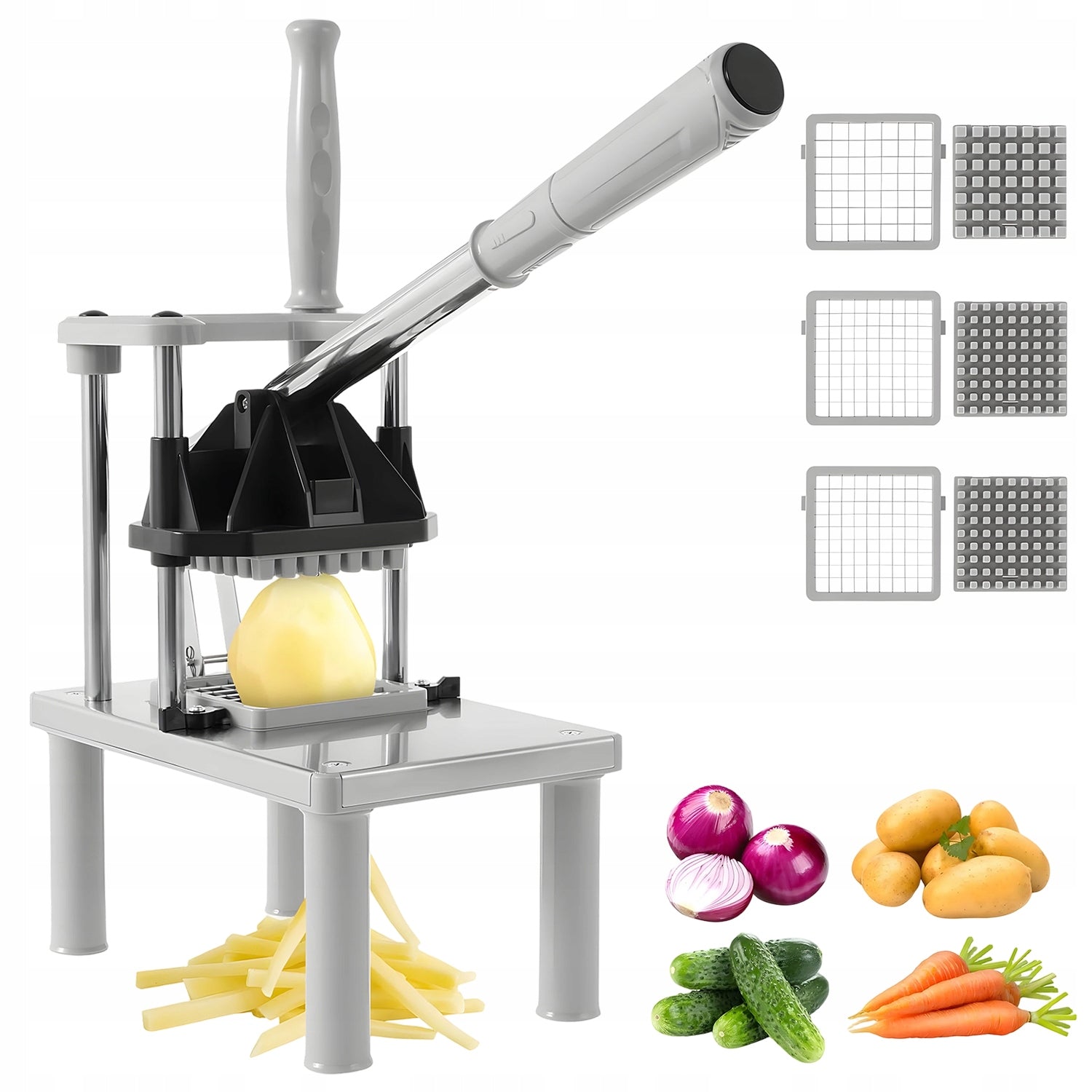 Stainless Steel Vegetable and Fruit Slicer, Fries Slicer