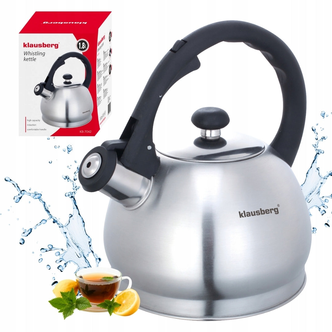 Stainless steel kettle Klausberg 1.8 l satin