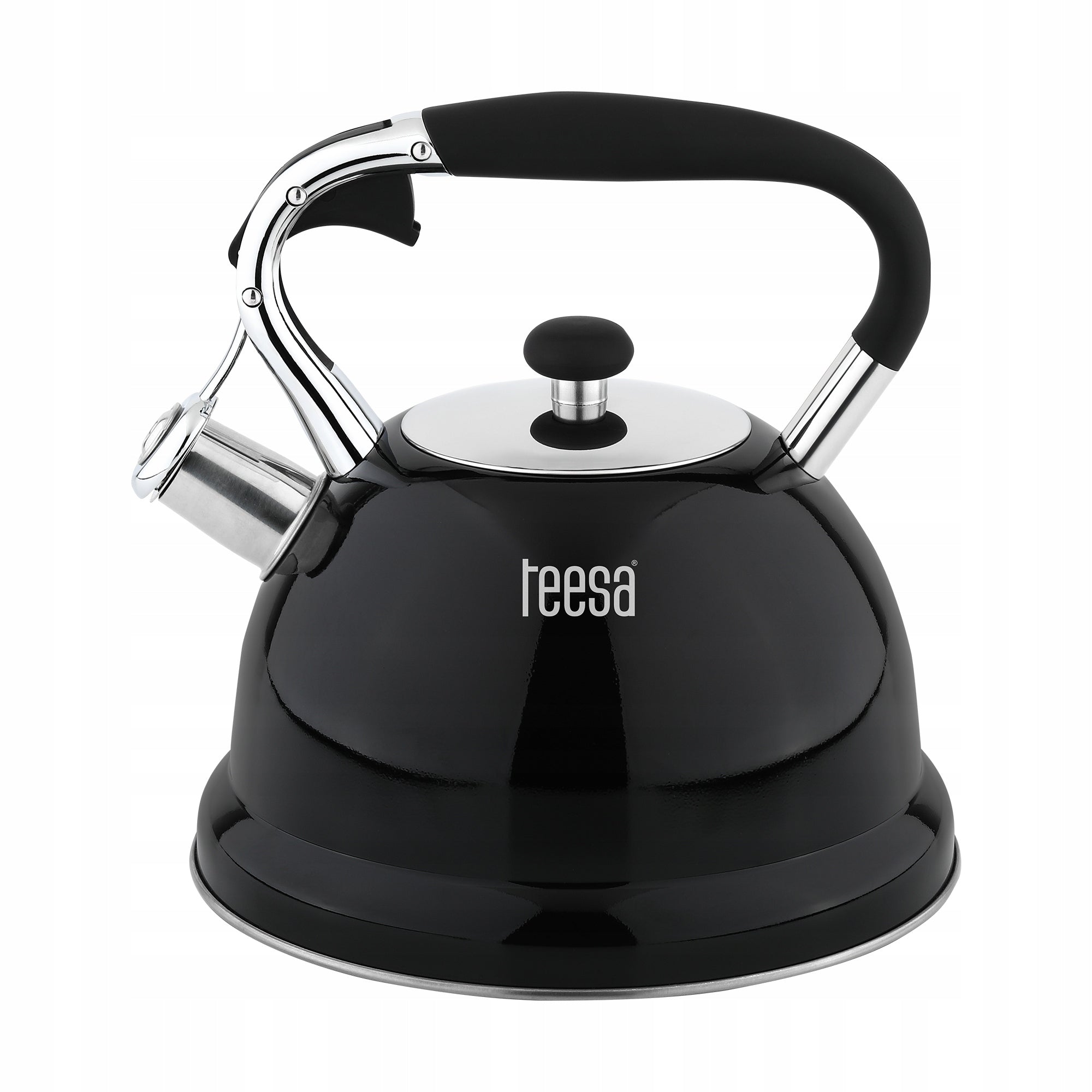 Stainless steel kettle Teesa with whistle 3L gas induction Brand Teesa