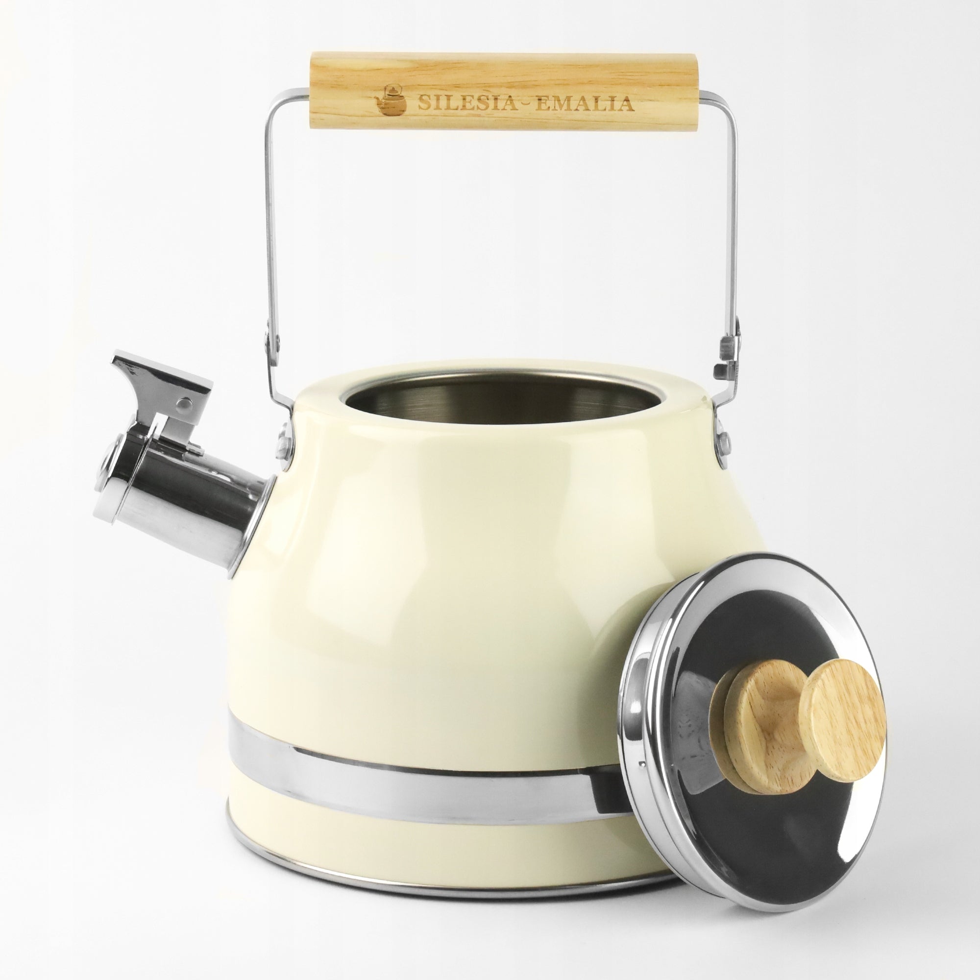 Stainless steel kettle with whistle FELIKS 2,3L cream INDUCTION GAS EAN (GTIN) 5905155031136
