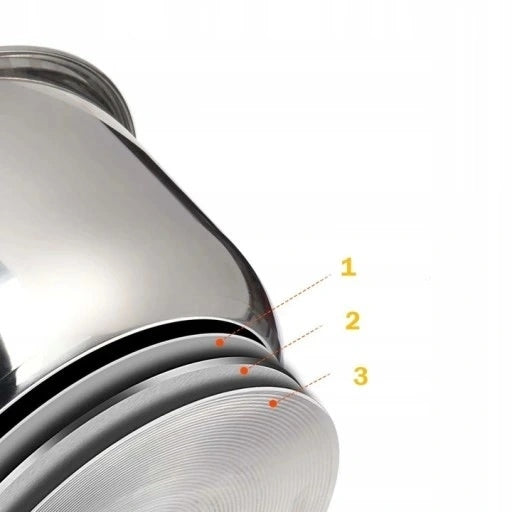 Stainless steel pot 7,2 L solid large Brand Karl Hausmann