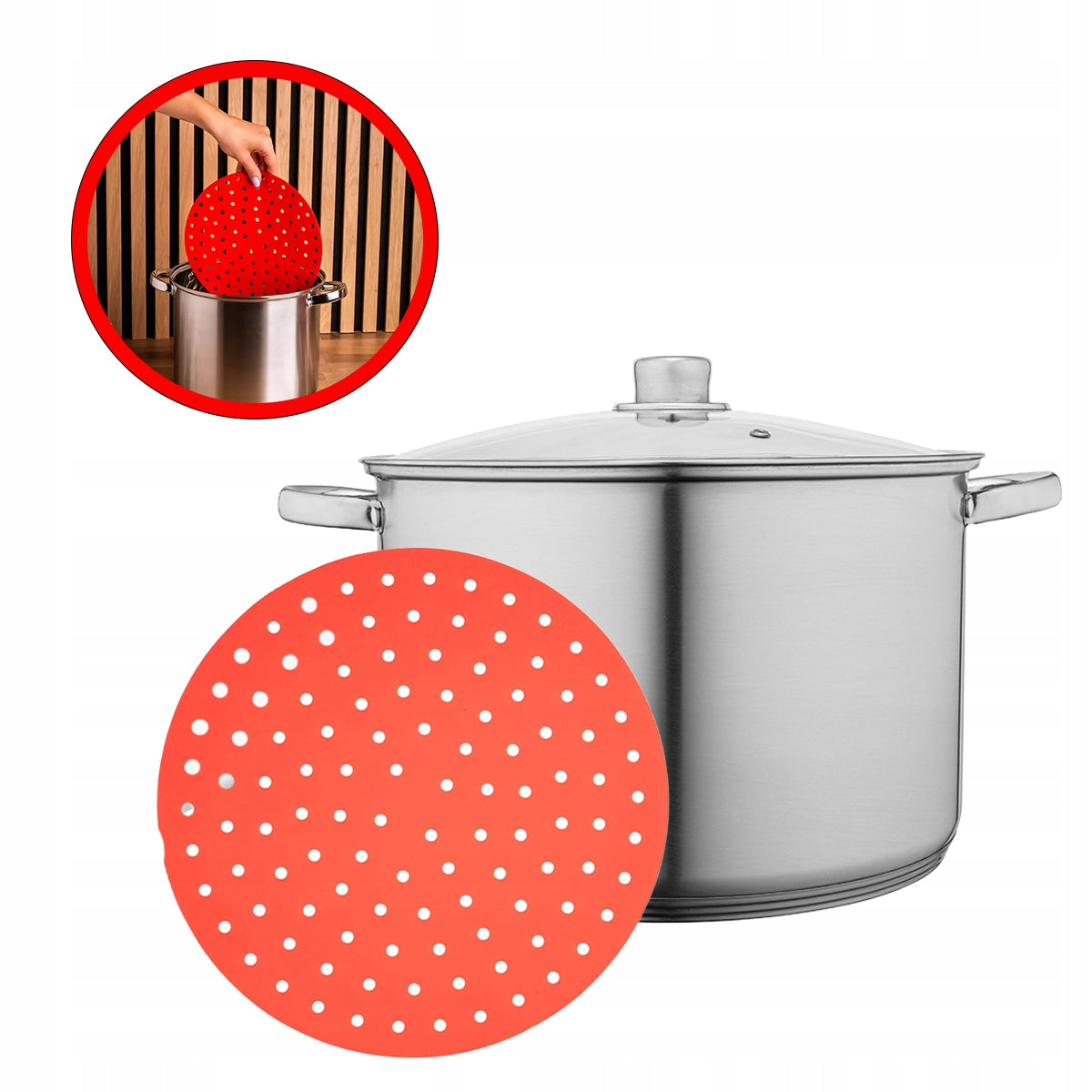 Stainless steel pot + cooking mat Altom Design Fabio 11,5 l