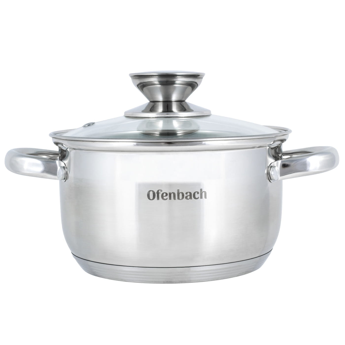 Stainless steel pot with lid 1.5L induction gas OFENBACH Capacity 1.5 l