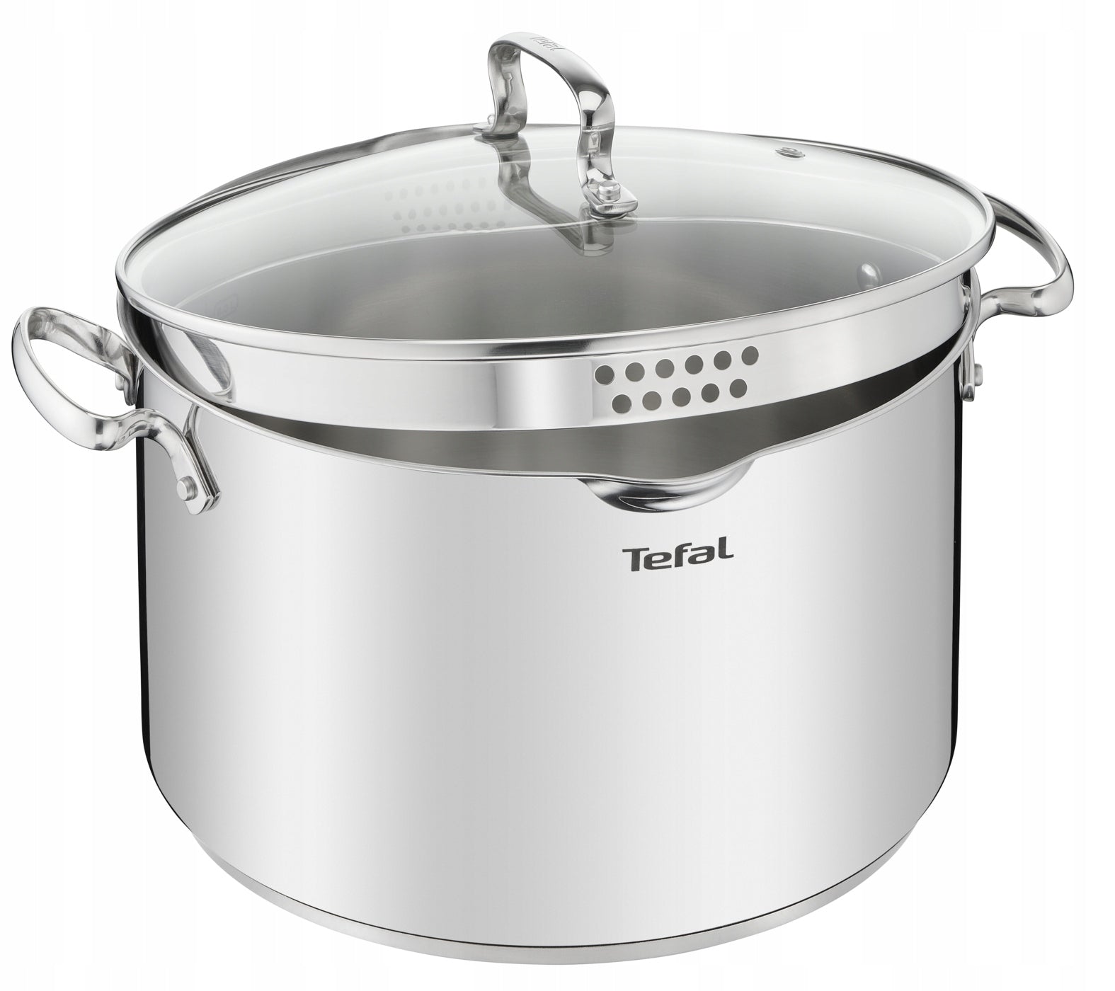 Stainless steel pot with lid TEFAL Duetto+ 28cm G7196455 induction Manufacturer code G71964