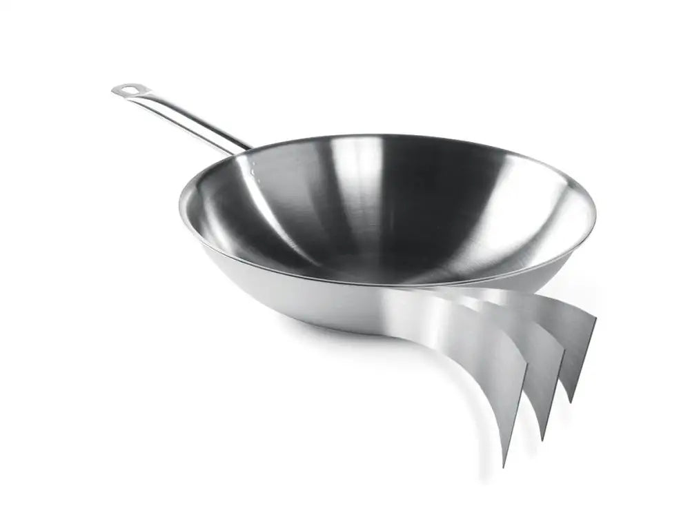 Stainless steel wok pan 36 cm HENDI 360 mm, universal Brand Hendi