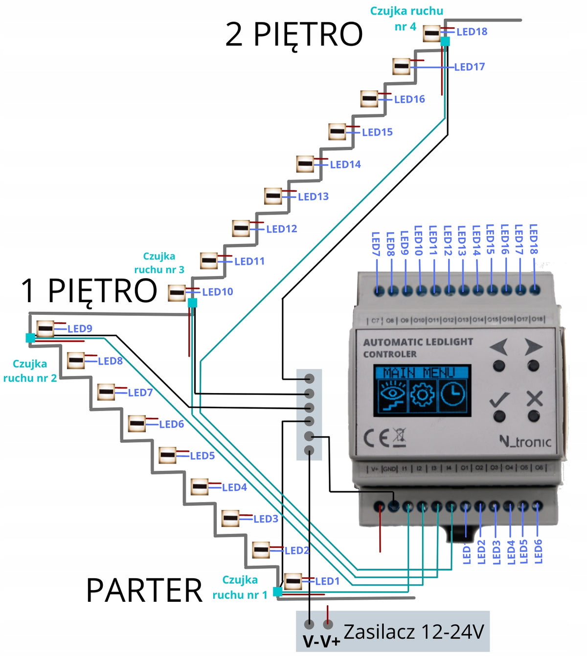Stair Controller WAVE Universal LED Controller Manufacturer code AutoSteps18