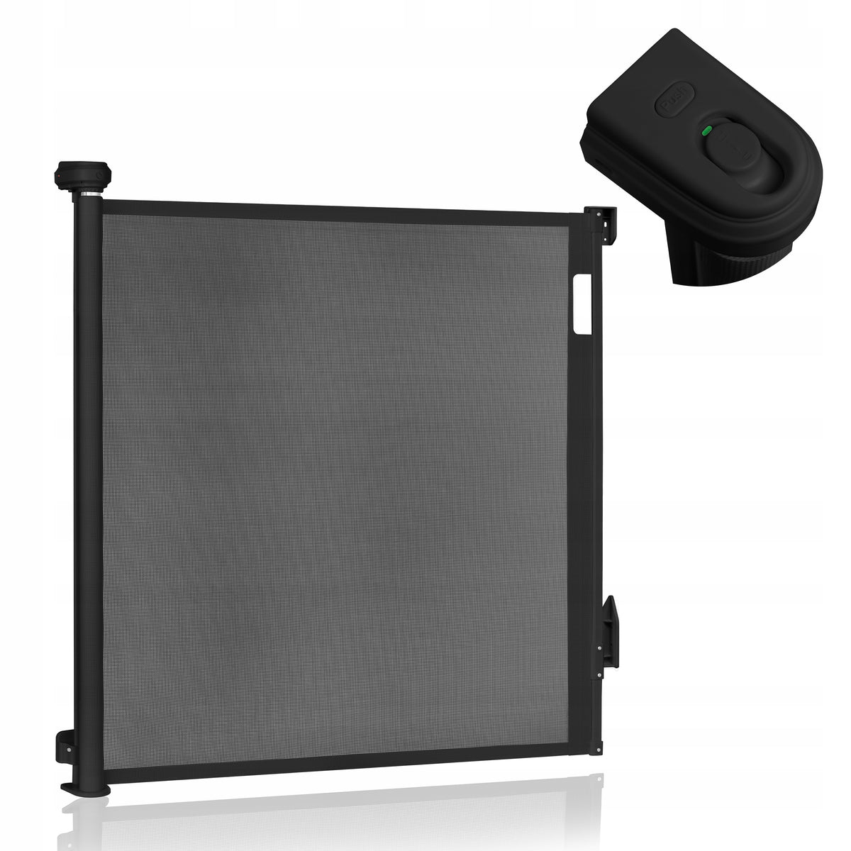 Stair and door barrier Lionelo, screwed, extended, black Brand Lionelo