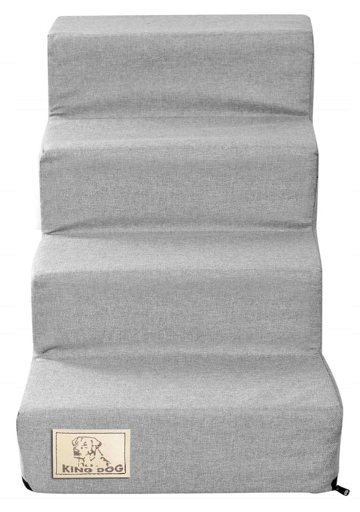 Stairs 4 steps detachable, antislip 60x40x30 cm linen grey Brand AIO Factory