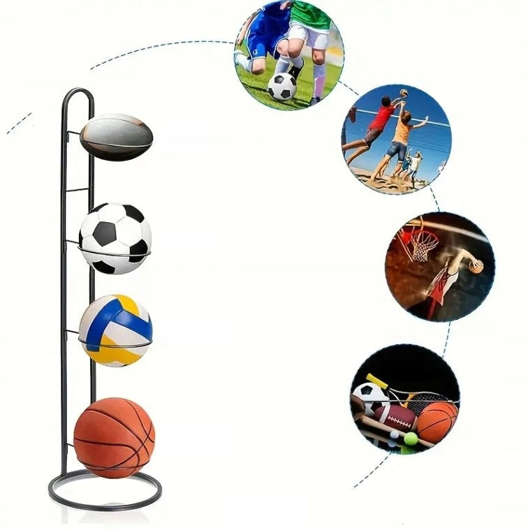 Stand for 4 balls shelf organizer ball storage Brand no brand