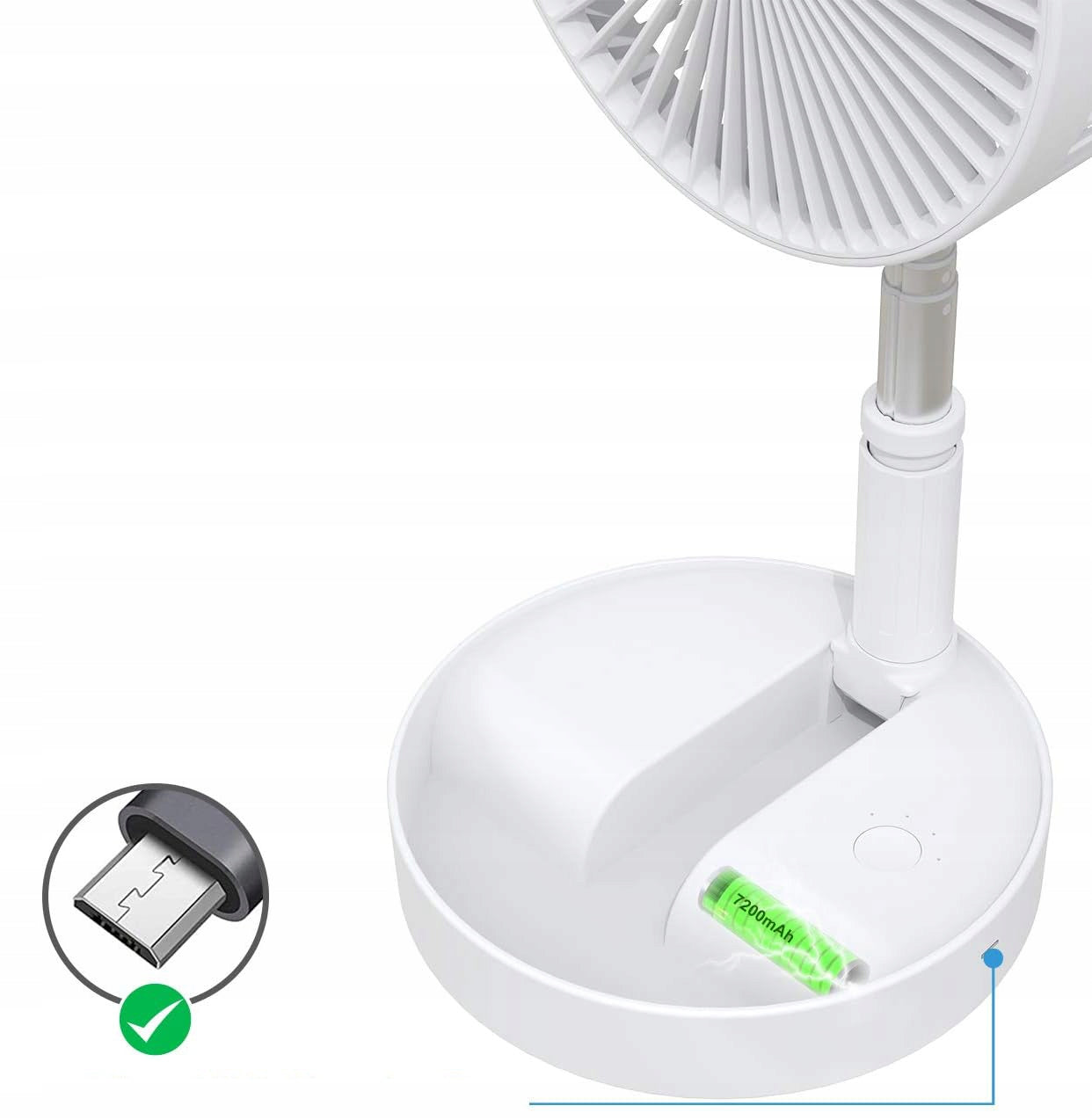 Standing Fan 3in1 Floor Fan Desk Wireless Portable Manufacturer code dommax