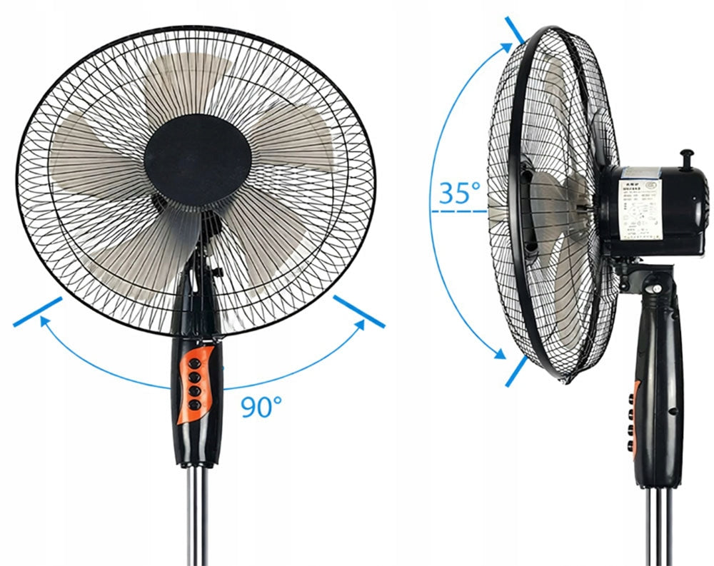 Standing Fan Floor Fan Powerful Quiet 5 Blades 120 cm Stable Packaging status original