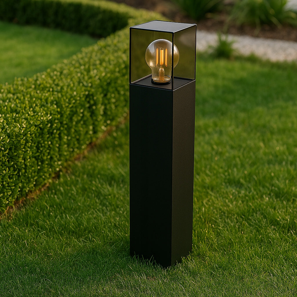 Standing lamp garden LED post 50cm outdoor E27 BLACK Product height 50 cm