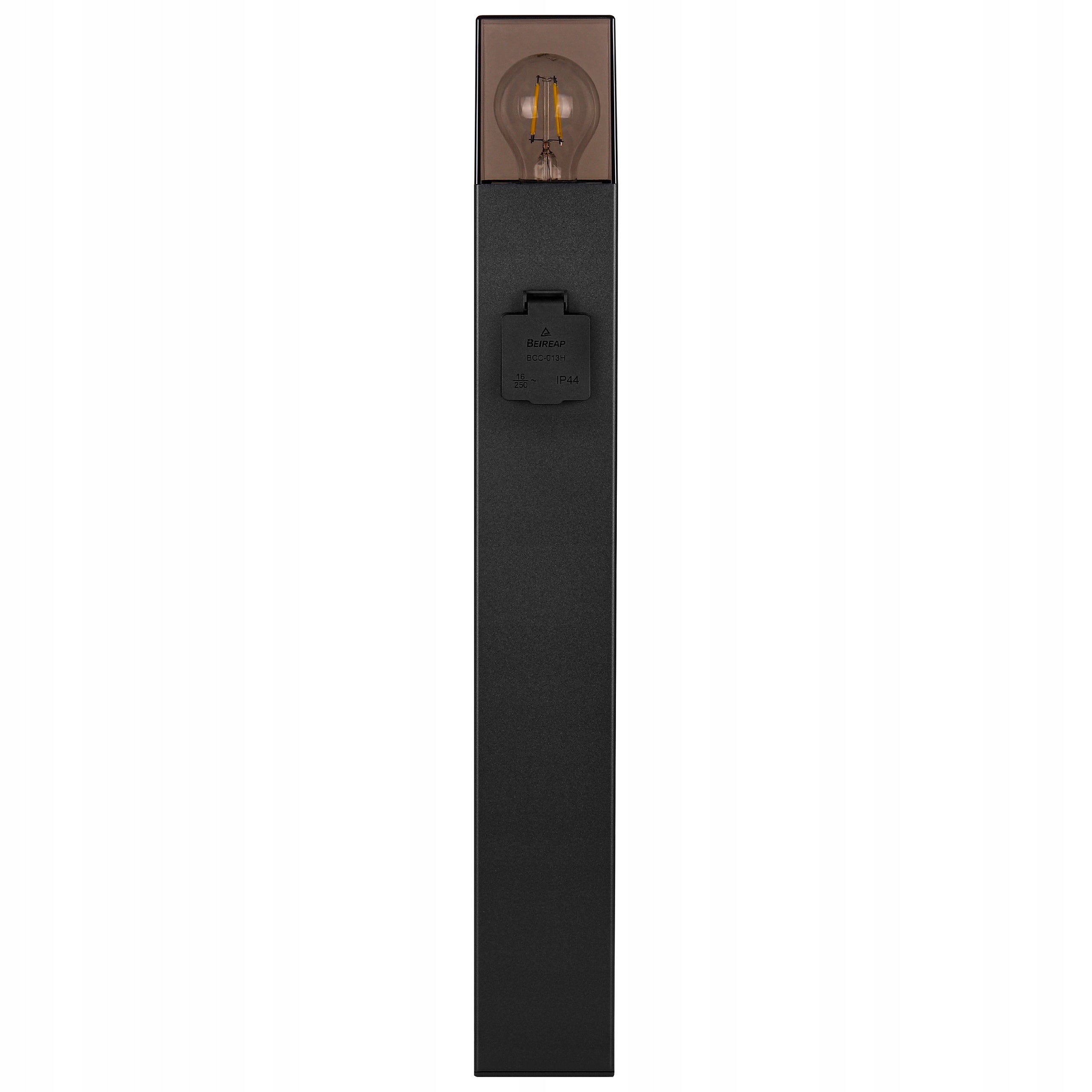 Standing lamp garden post LED 60cm SOCKET 230V outdoor E27 BLACK Collection DENVER