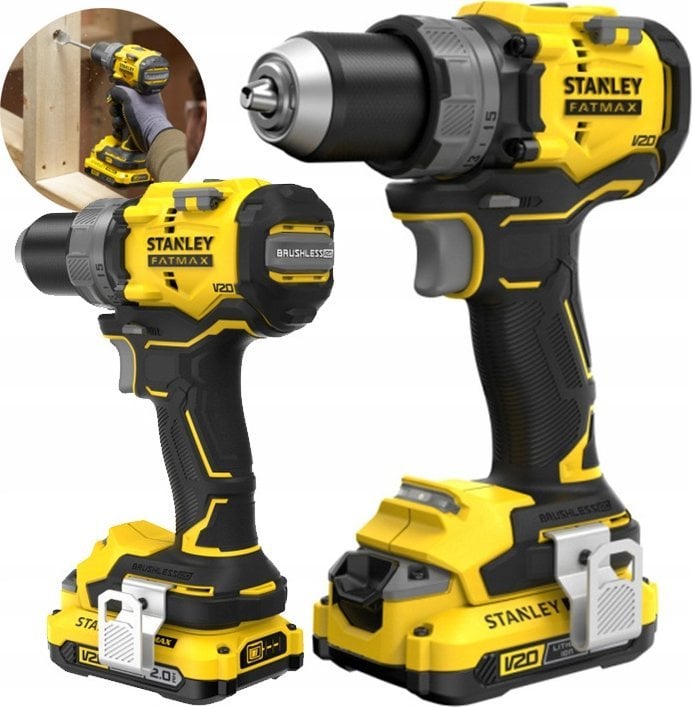 Stanley Brushless FATMAX 18V V20 2x2Ah SFMCD725D2K-QW