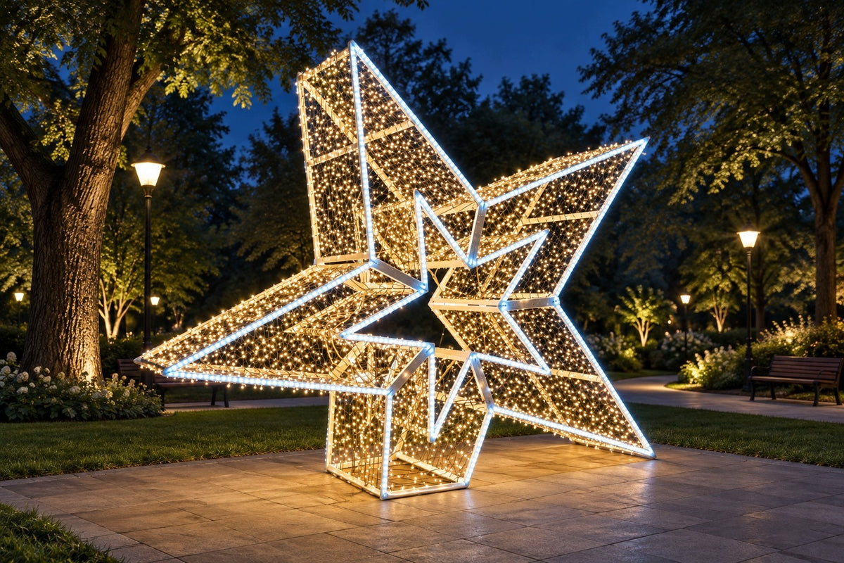 Star LED 3D Illumination Christmas Garden Outdoor Decoration Manufacturer code MS-01