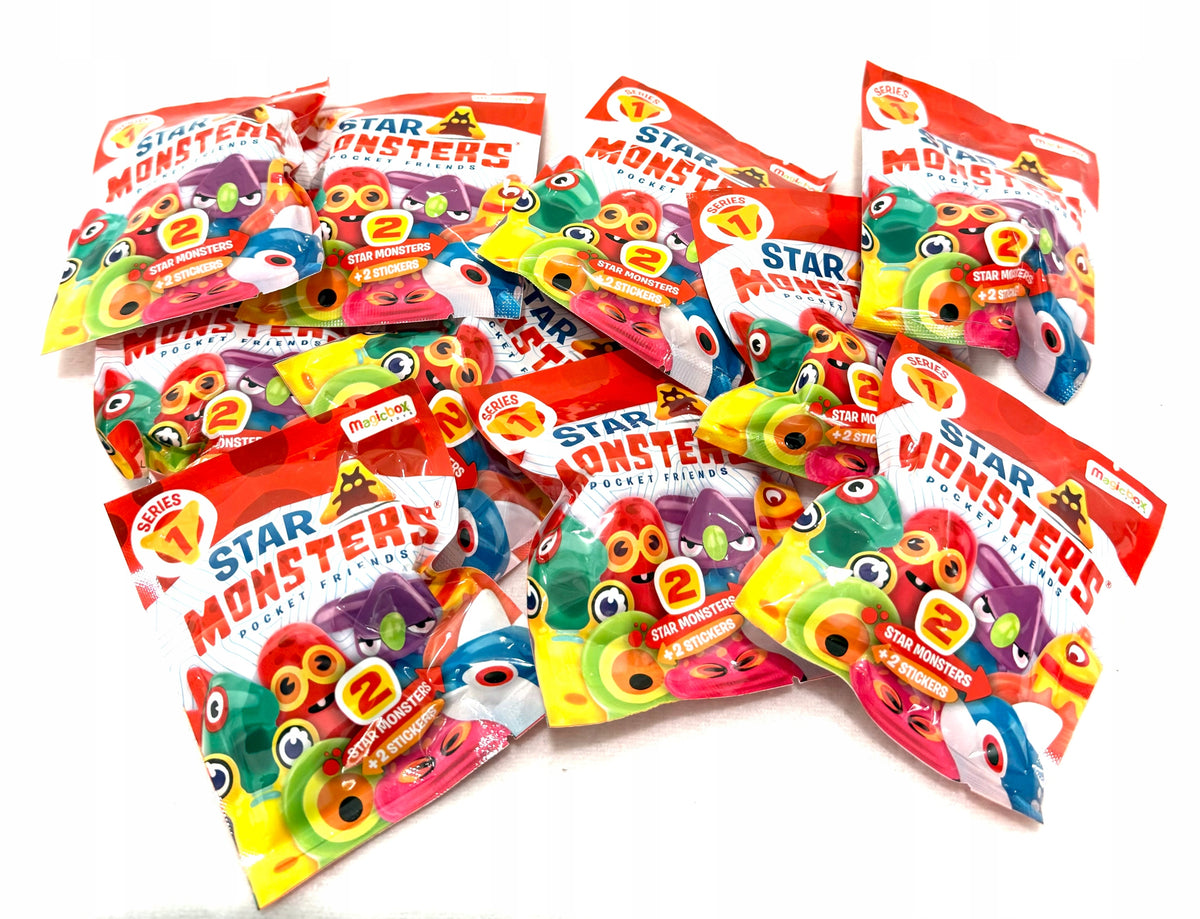 Star Monsters pocket friend series 1 Magic Box toys 20 monsters +20 stickers