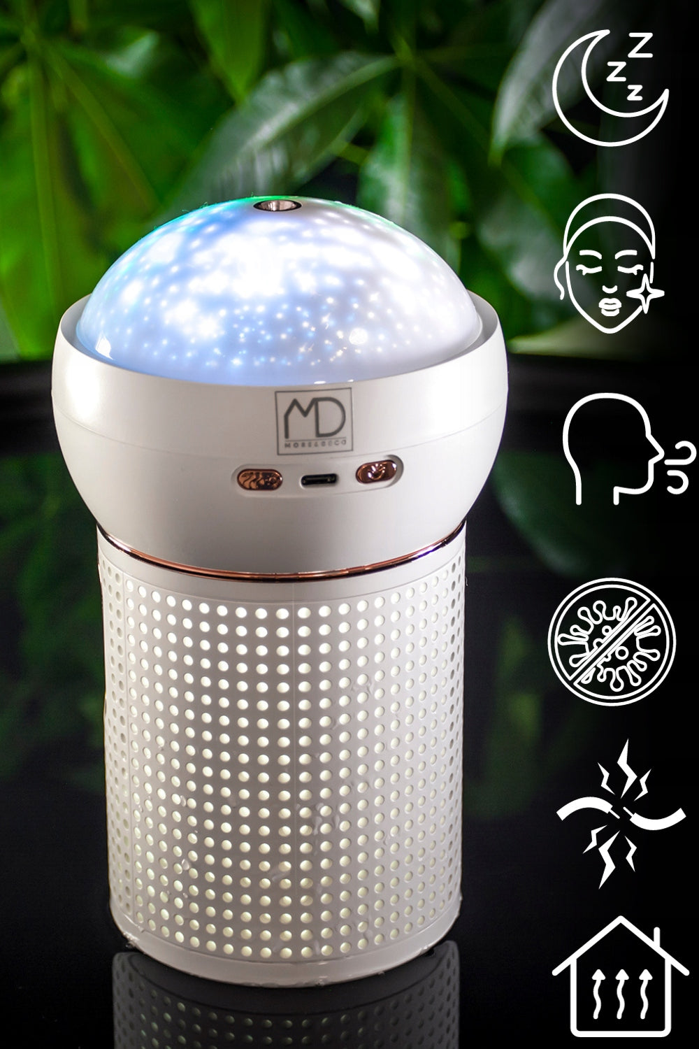 Star Projector Ultrasonic Air Humidifier for Kids Led Diffuser Packaging status original