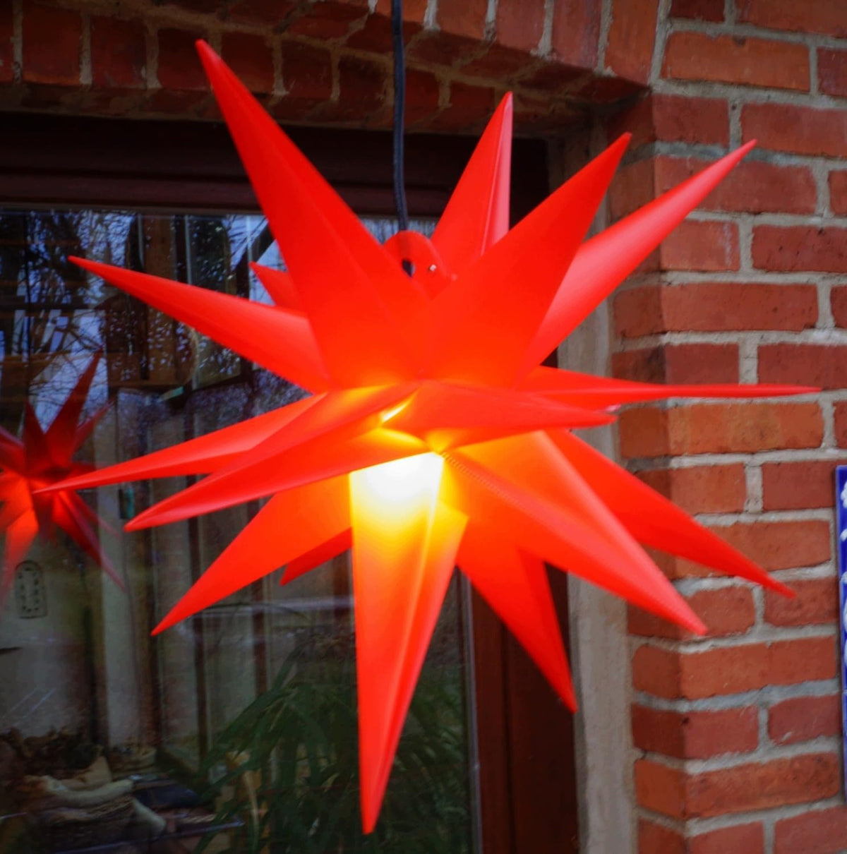 Star of Bethlehem Christmas Glowing LED 3D Timer RED - 45 cm Manufacturer code dekoracja 979