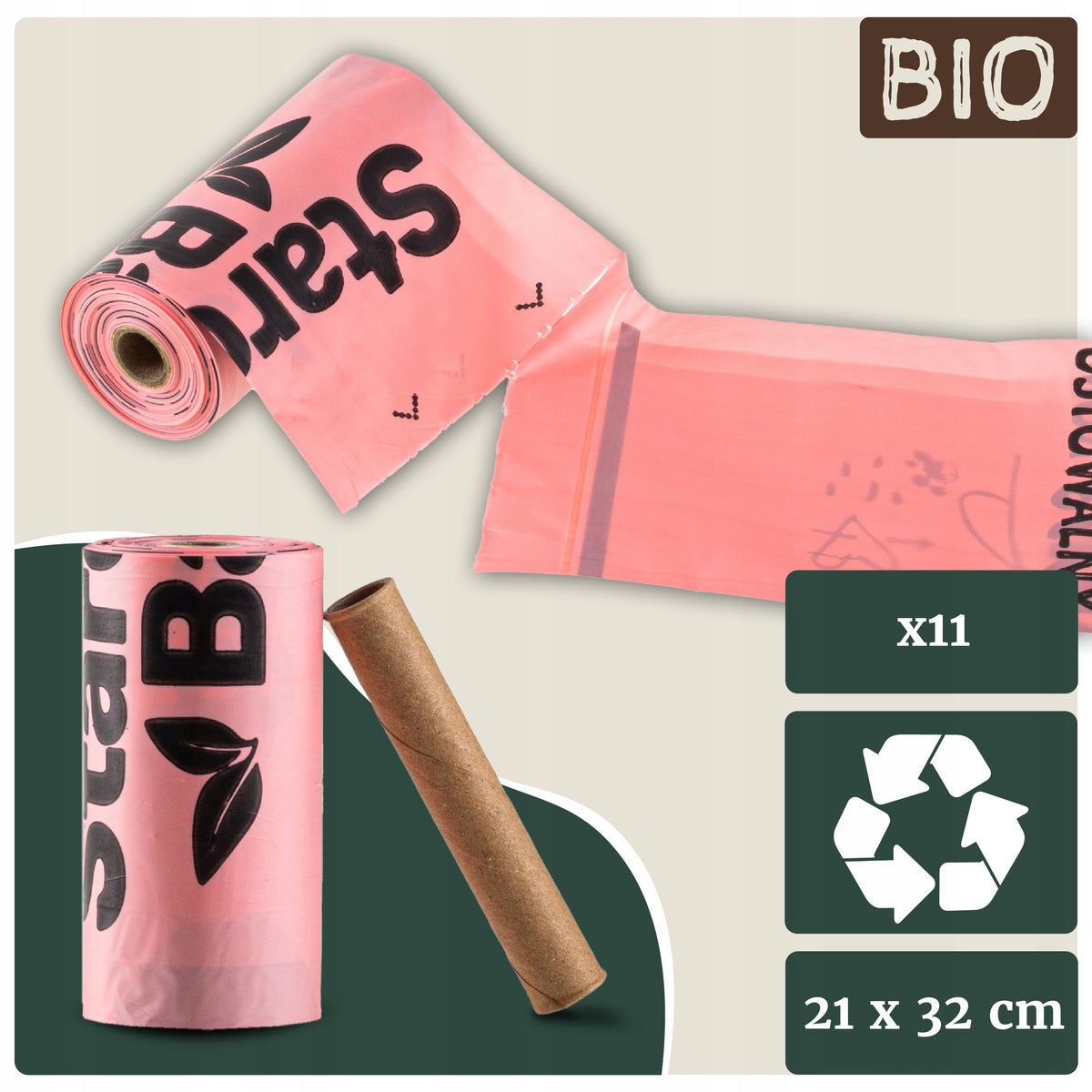 StarchBag BIO feces bags 165pcs BIODEGRADABLE Poop bags Manufacturer code 5908261595967