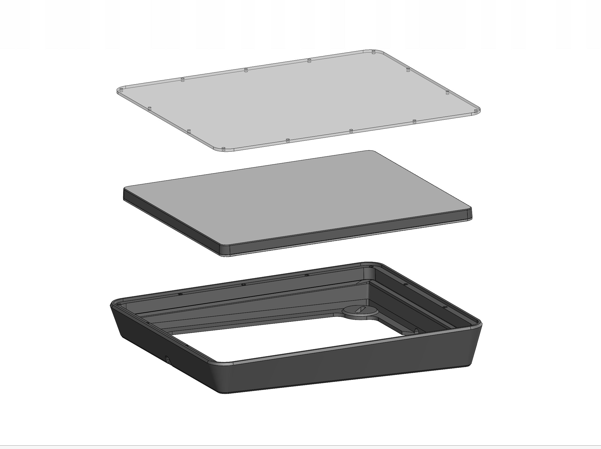 Starlink mini mounting bracket on the roof of the motorhome. Grey Packaging status original