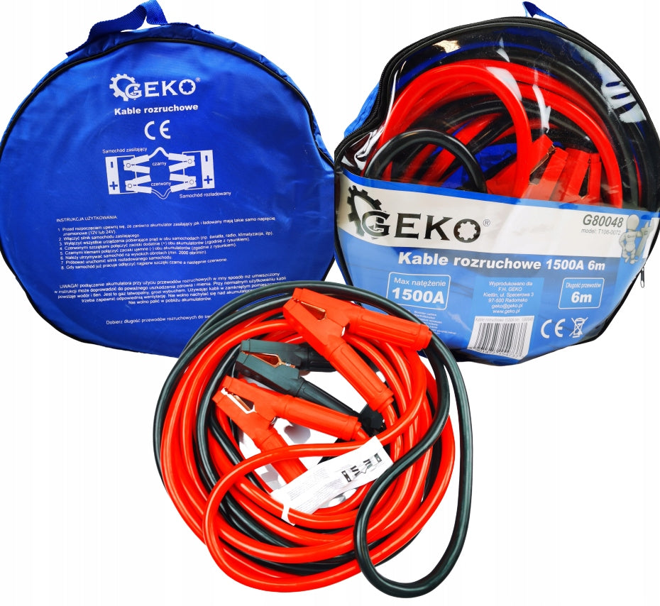 Starter cables 1500A 4,5m GEKO Manufacturer's catalog number 80047