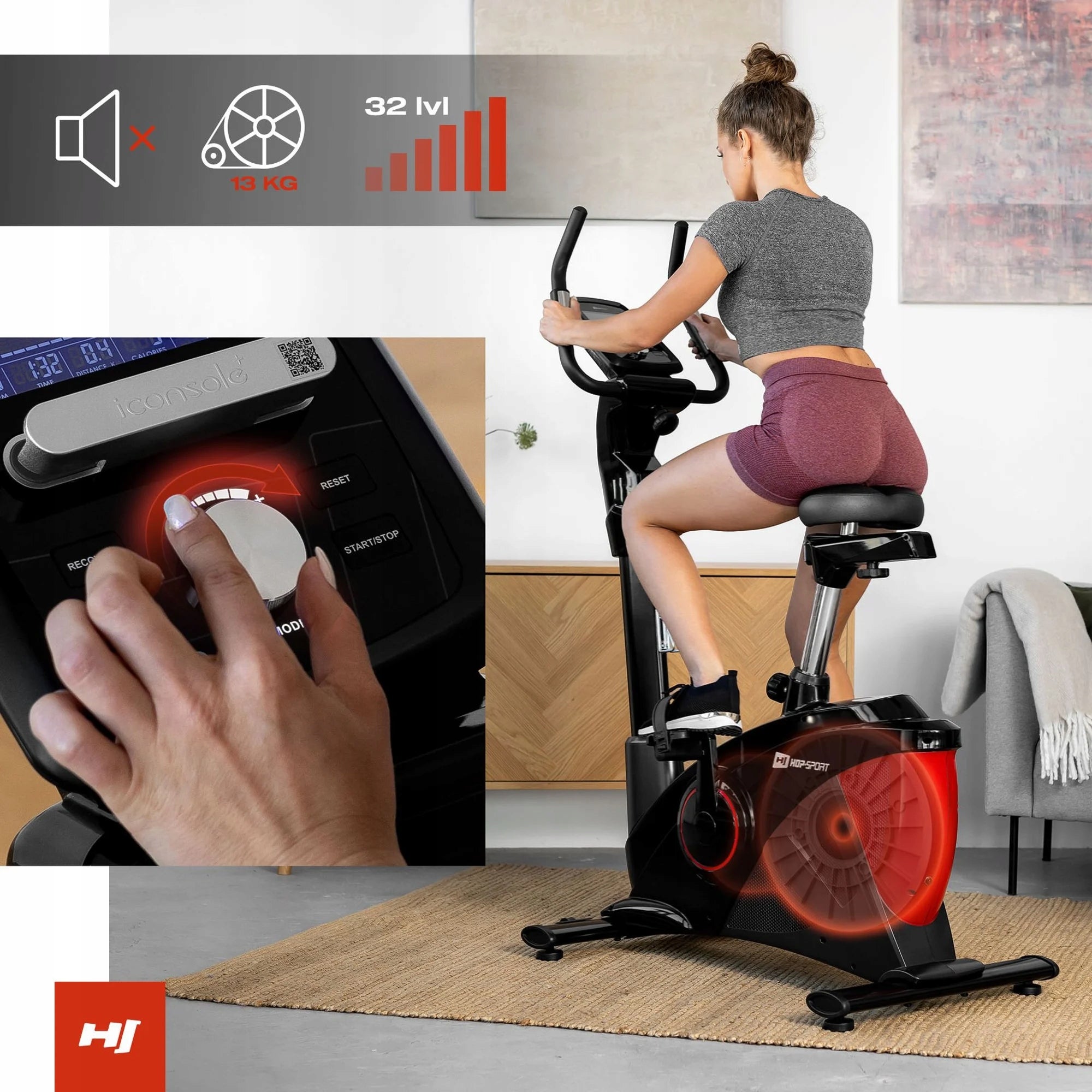 Stationary Bike Electric-Magnetic Programs+Applications Packaging status original