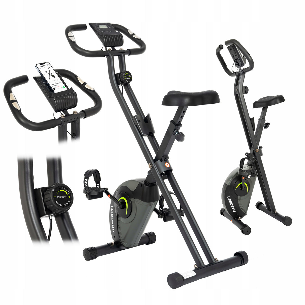 Stationary Bike Folding Magnetic Training Bike ALPHA SKILL
