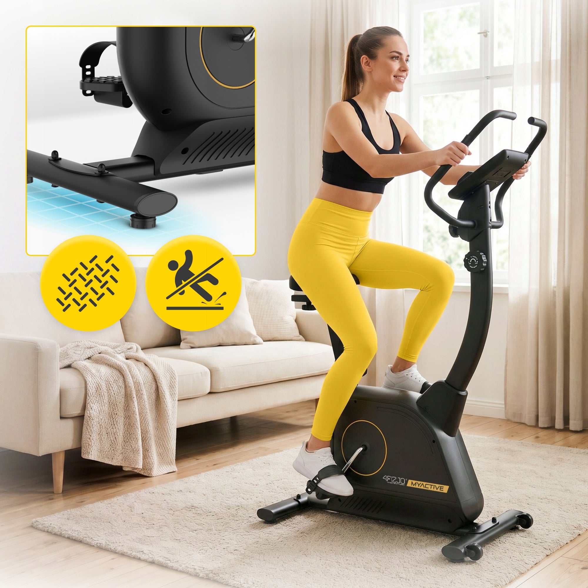 Stationary Bike Magnetic Home Exercise Training Bike Vertical Packaging status original