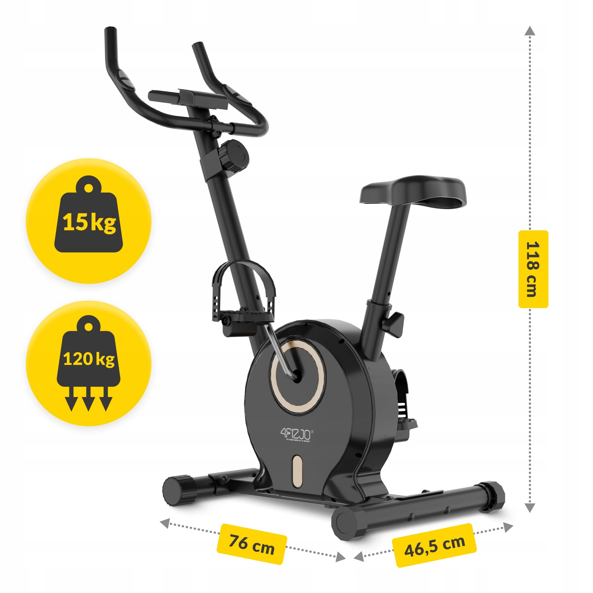Stationary Bike Magnetic Home Training Bike For Fitness Exercise Manufacturer code Rower stacjonarny pionowy MY-FIT HY-9501B