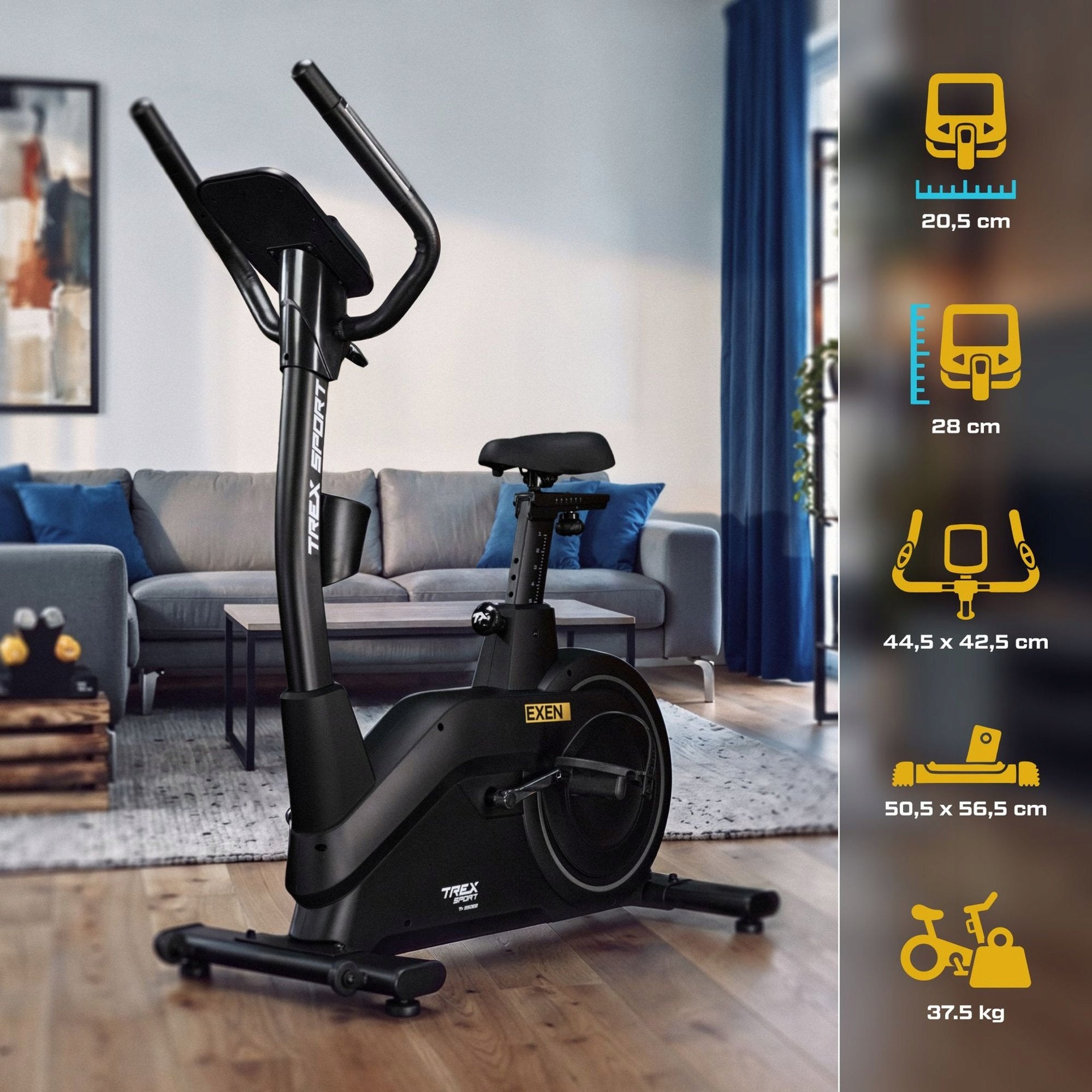 Stationary bike home exercise bike app Trex Sport Packaging status original