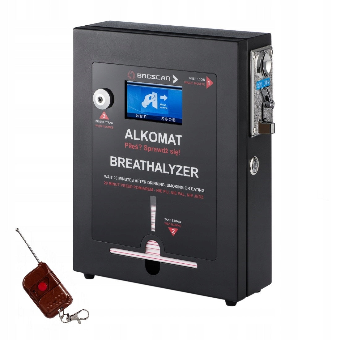Stationary breathalyzer F-3 coin operated + remote control