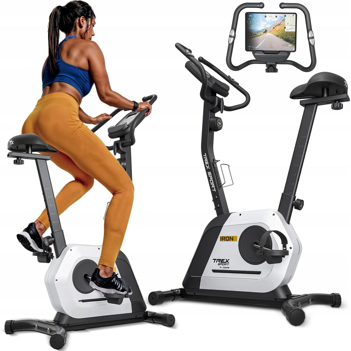 Stationary exercise bike home exercise bike vertical Trex Sport