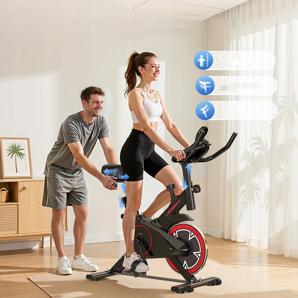 Stationary spinning bike for aerobic exercise LCD indoor Packaging status original