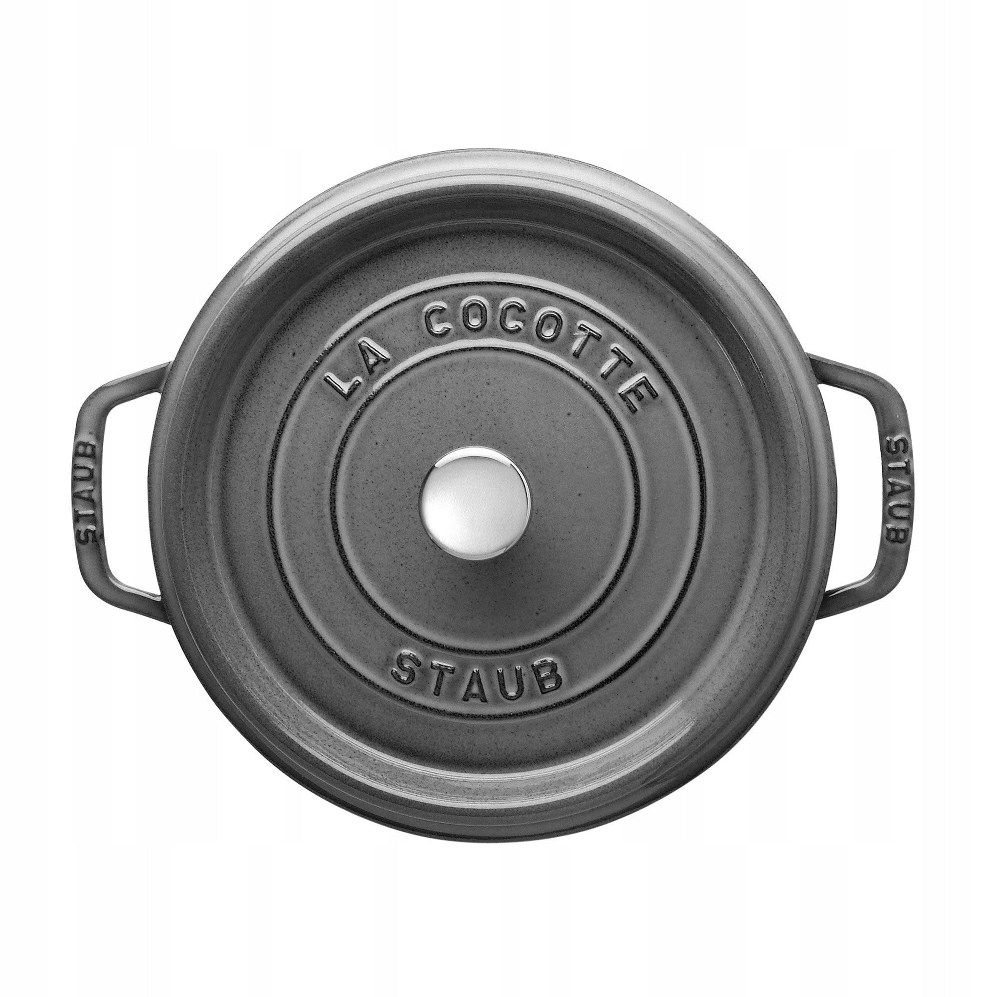 Staub Cocotte cast iron pan round 4qt graphite grey Brand Staub