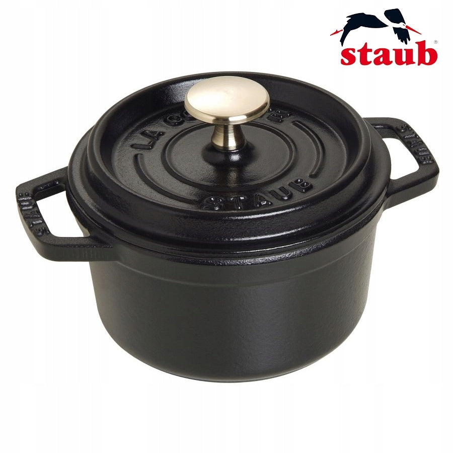 Staub La Cocotte Cast Iron Pot Round 800 ml, Black FRENCH
