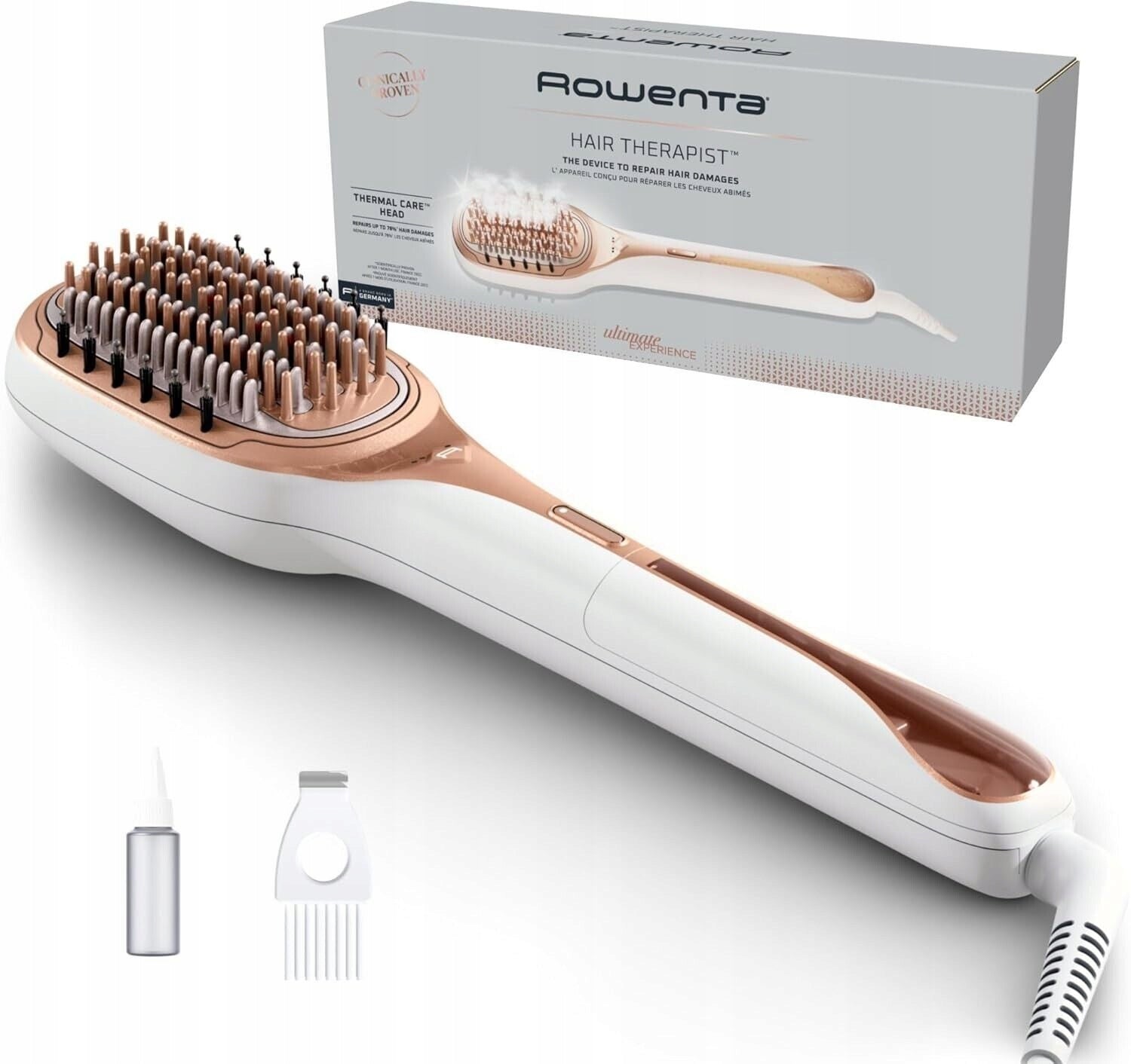 Steam Hair Repair Brush Rowenta Hair Theapist CF9920 Brand Rowenta